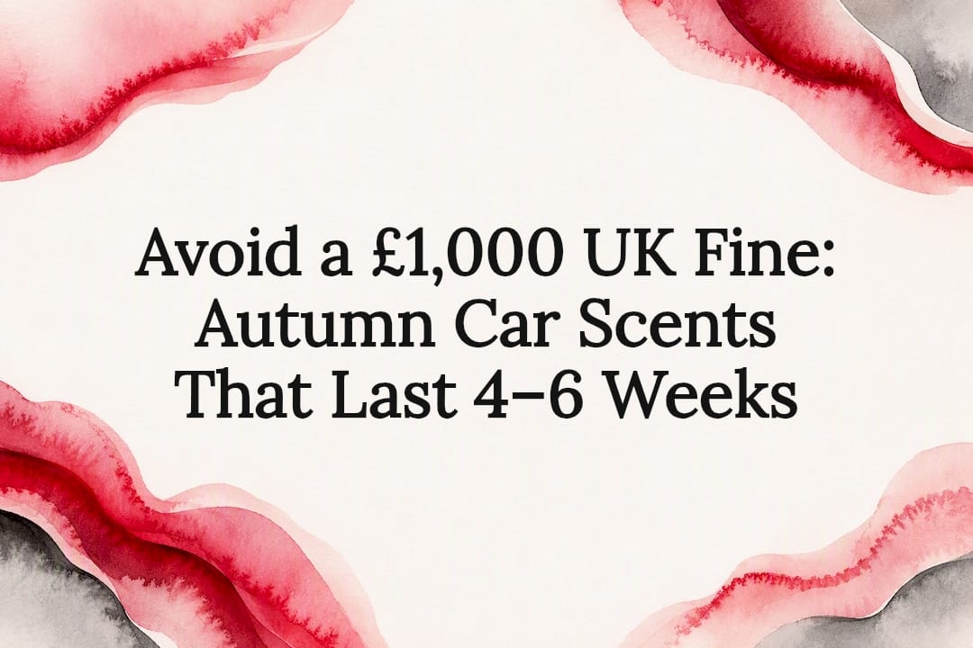 Autumn car scent decorative title card
