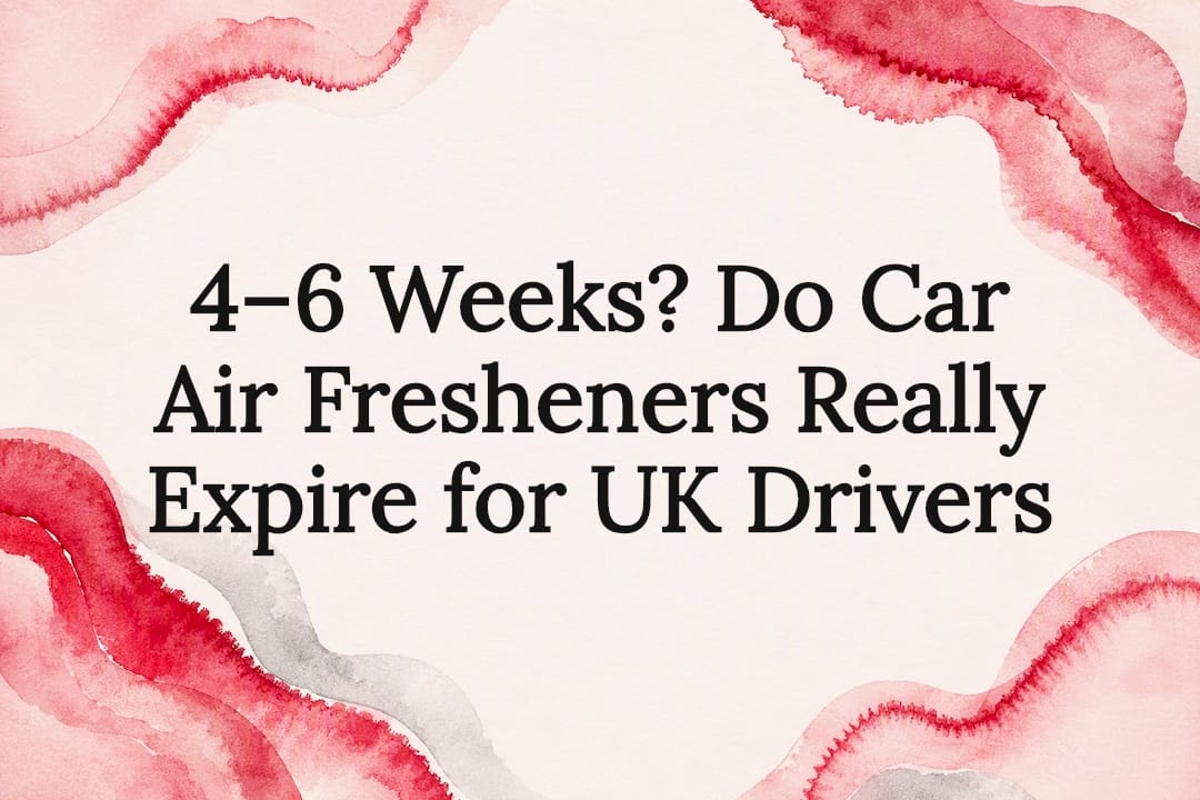 Decorative car fragrance expiration title card