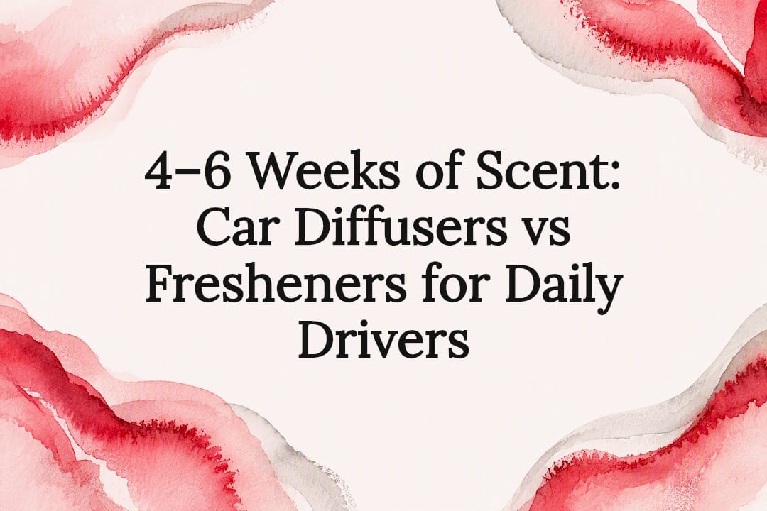 Decorative car fragrance comparison title card