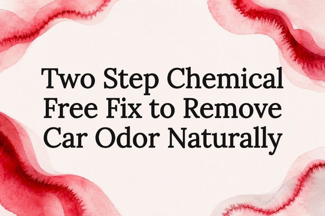 Decorative natural odor removal title card