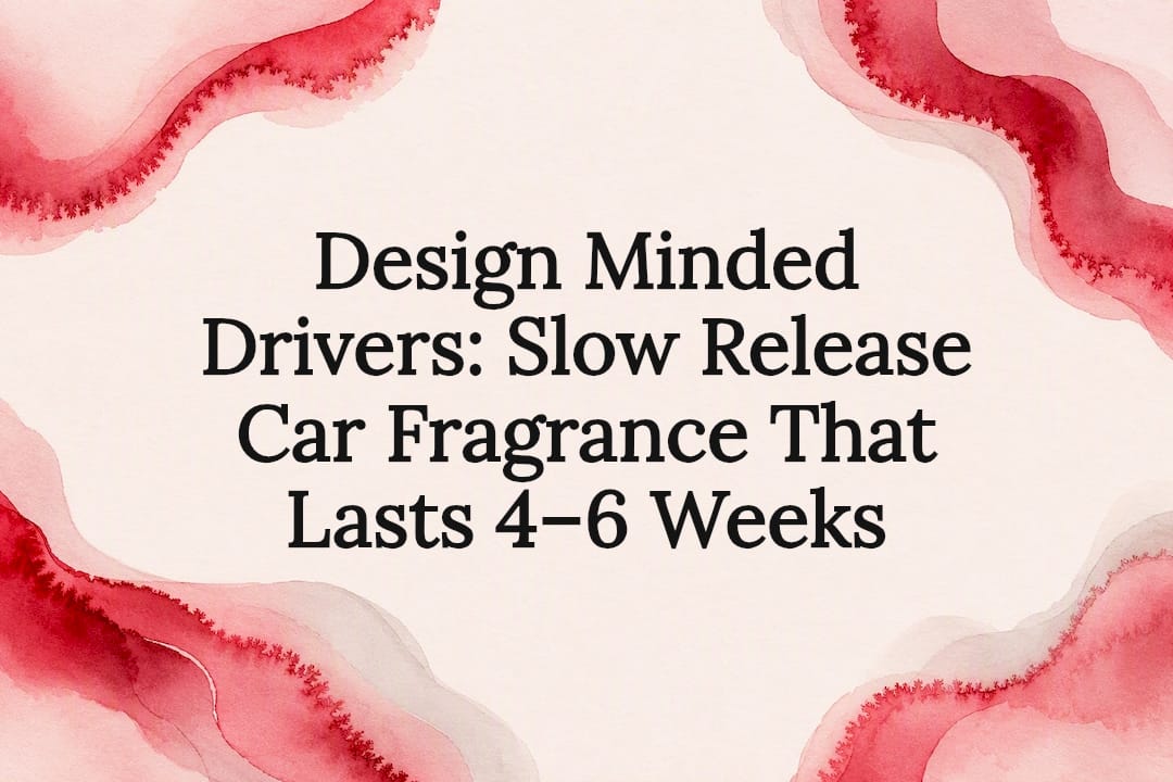 Decorative slow-release fragrance title card