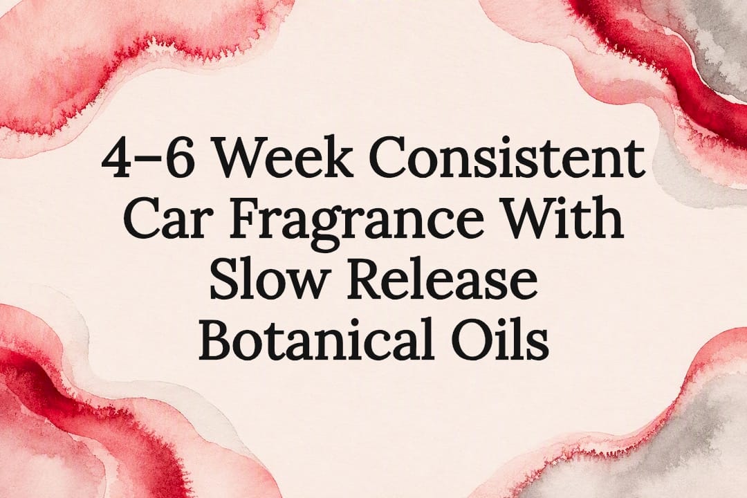 Decorative title card for car fragrance article