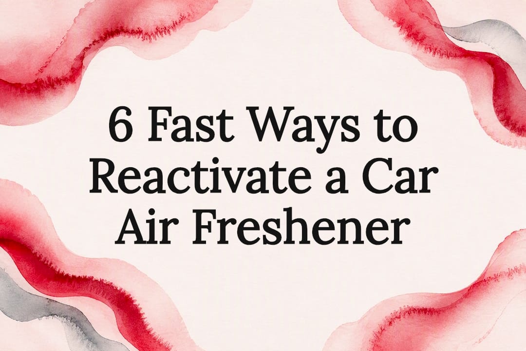 Decorative title card for air freshener guide