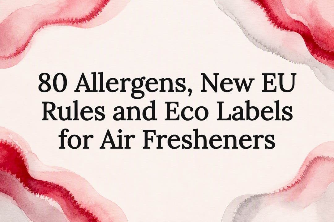 Decorative fragrance regulation title card