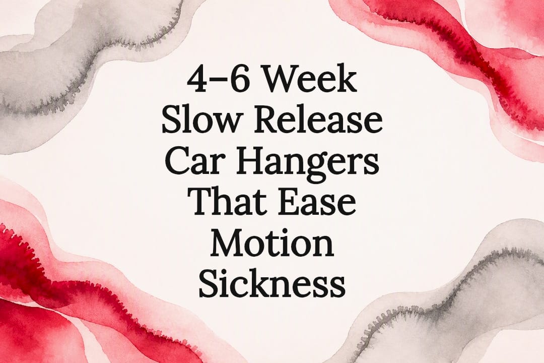 Decorative slow-release car scent title card