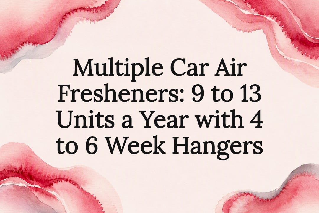 Decorative automotive fragrance title card