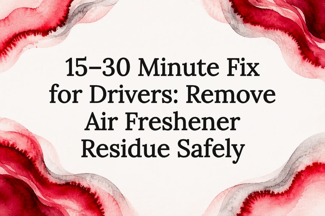 Decorative title card for residue removal