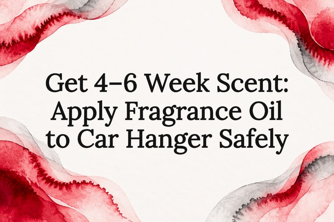 Decorative fragrance oil safety title card