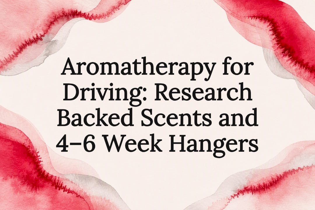 Decorative aromatherapy driving title card