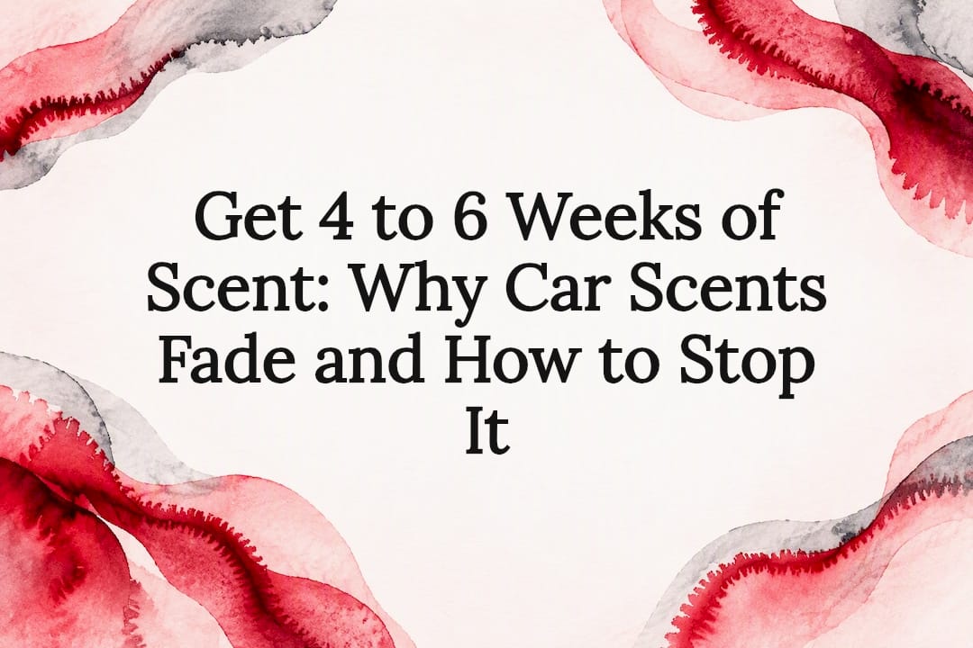 Decorative car scent longevity title card