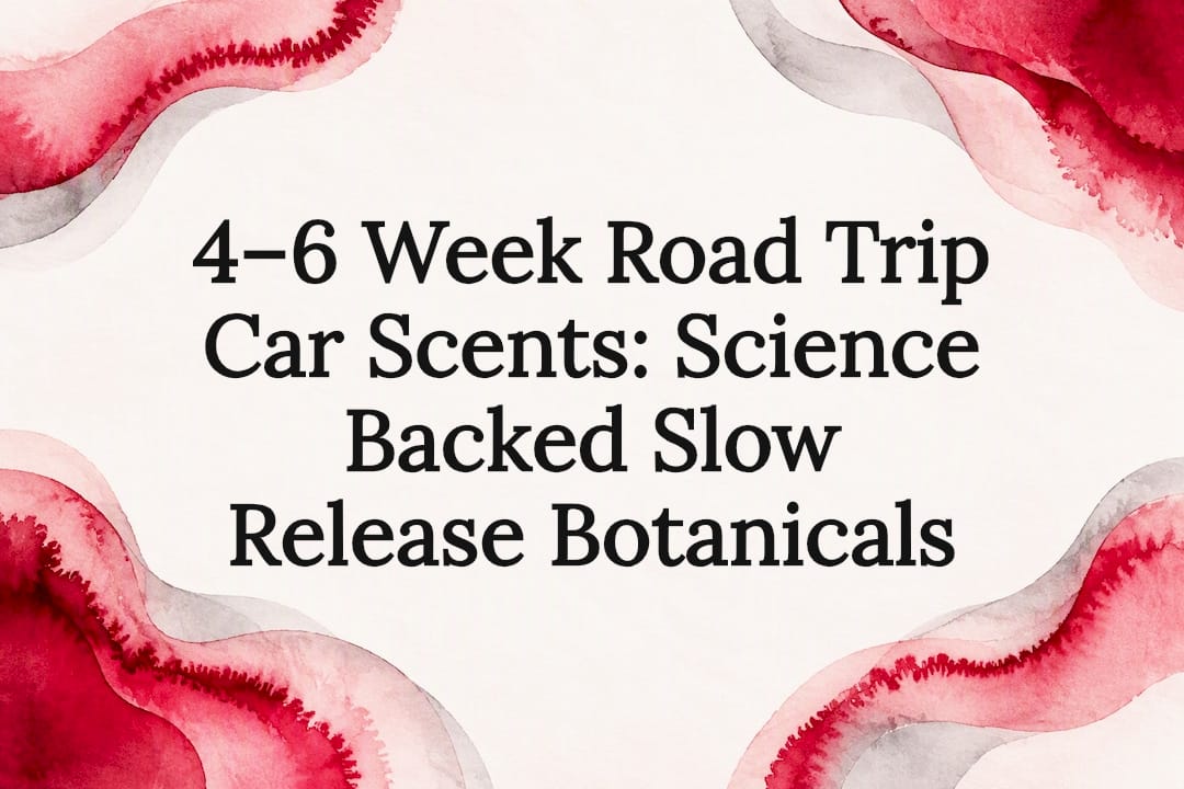 Decorative road trip scent title card