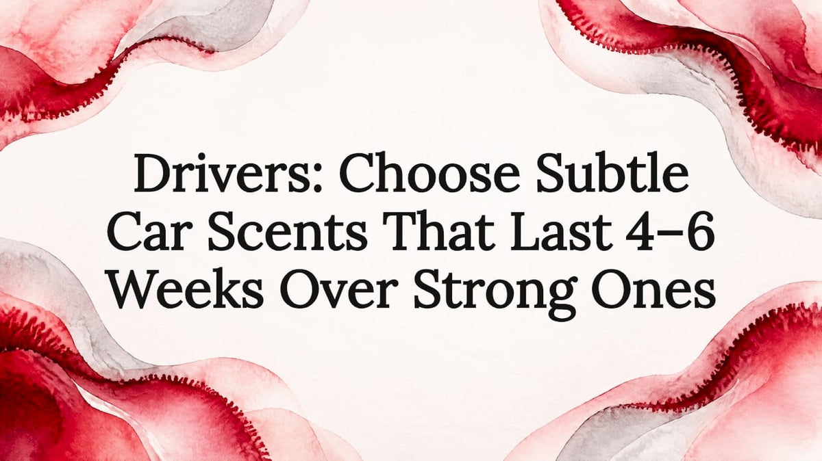 Decorative title card for subtle car scents
